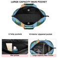 thumbnail image 3 of Blue Bigfoot and Guitar Pattern Travel Tote Bags for Women Carry On,Large Weekender Bags for Women Travel,Multi Functional Duffle Bag for Work,Shopping,Sports, 3 of 5