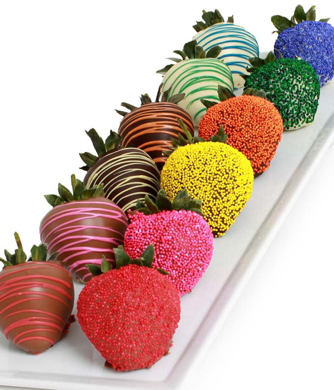 From You Flowers Rainbow Chocolate Covered Strawberries