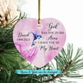 thumbnail image 2 of Personalized God Has You in His Arms I Have You in My Heart Ornament, Custom Name Memorial Ornaments Gift for Lost Loved One, Hummingbird in Loving Memory Ornament Xmas, Christmas in Heaven Ornaments, 2 of 6
