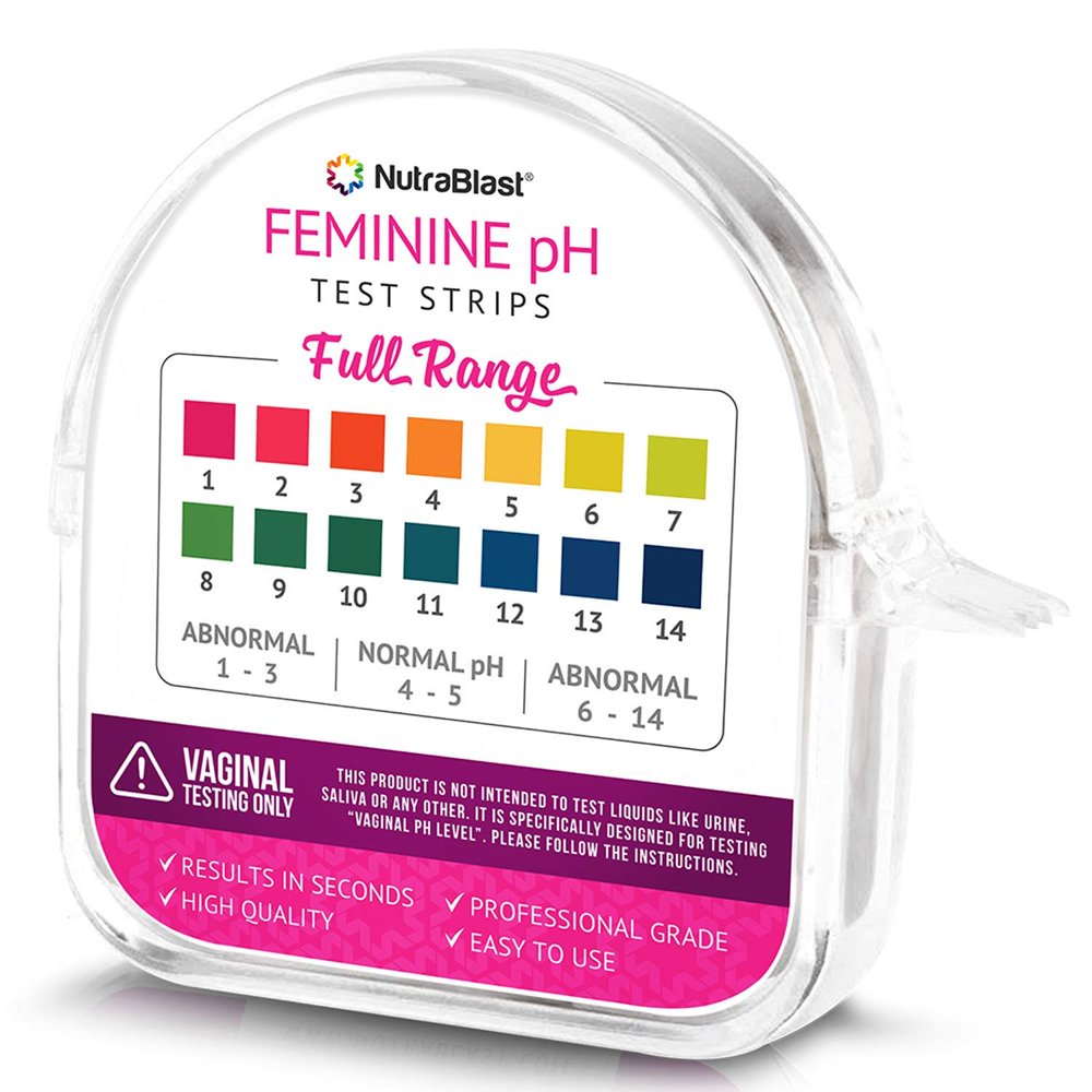 Nutrablast Feminine pH Test Strips Full Range 114 Monitor Intimate
