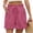 Hot Pink, variant on Shorts for Women with Pockets Trendy Flare Drawstring Waisted Shorts Summer Casual Vacation Beach Shorts Light Blue L