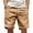 #01Khaki, variant on Mens Corduroy Shorts Casual Elastic Waistband Big and Tall Shorts Solid Color Lightweight Work Short with Pockets Purple 5XL