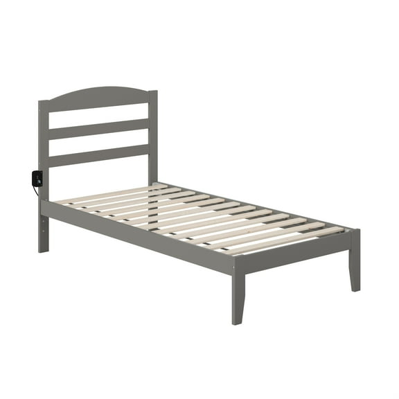 Warren Twin Bed in Grey