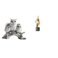 thumbnail image 1 of Figuras de búho,Figuras de búho,animales artificiales,artesanías,decoración del hogar,Estatua de arte abstracto,Estatua de arte abstracto Escultura de resina moderna,Colección creativa de, 1 of 8