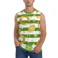 thumbnail image 1 of Fotbe Watercolor St Patrick Day Men's Camiseta sin Mangas Estampada para Hombres, Playera Casual para Gimnasio, Entrenamiento, Playa-XX-Large, 1 of 7