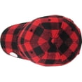 thumbnail image 4 of KBETHOS Red-Black Buffalo Plaid Classic Baseball Cap Dad Hat, 4 of 7