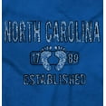 thumbnail image 2 of North Carolina Footprint Stencil Cool Men's Graphic T Shirt Tees Brisco Brands X, 2 of 6