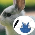 thumbnail image 4 of Conejo chaleco arnés ropa ajustable transpirable para hurón pequeño animal suministros para mascotas - gris, METRO, 4 of 8