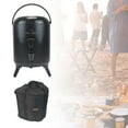 thumbnail image 4 of de aislamiento de acampada portátil de material acero inoxidable, equipo de camping de doble capa, de gran capacidad con bolsa de mano, jarra para - Negro 6L, 4 of 8