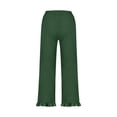 thumbnail image 3 of Razzly Women's Casual Pants Summer Comfortable Loose Fit Lightweight Breathable Trousers for Daily Wear Versatile Stretchy Design Ideal for Outdoor Activities(Green,2XL), 3 of 5