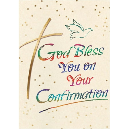 Shared Blessings Confirmation Blessings 1 Count Religious Confirmation Card, KJV Scripture Bible Verse, Envelope Included