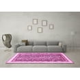 thumbnail image 3 of Ahgly Company Indoor Rectangle Abstract Pink Modern Area Rugs, 4' x 6', 3 of 4