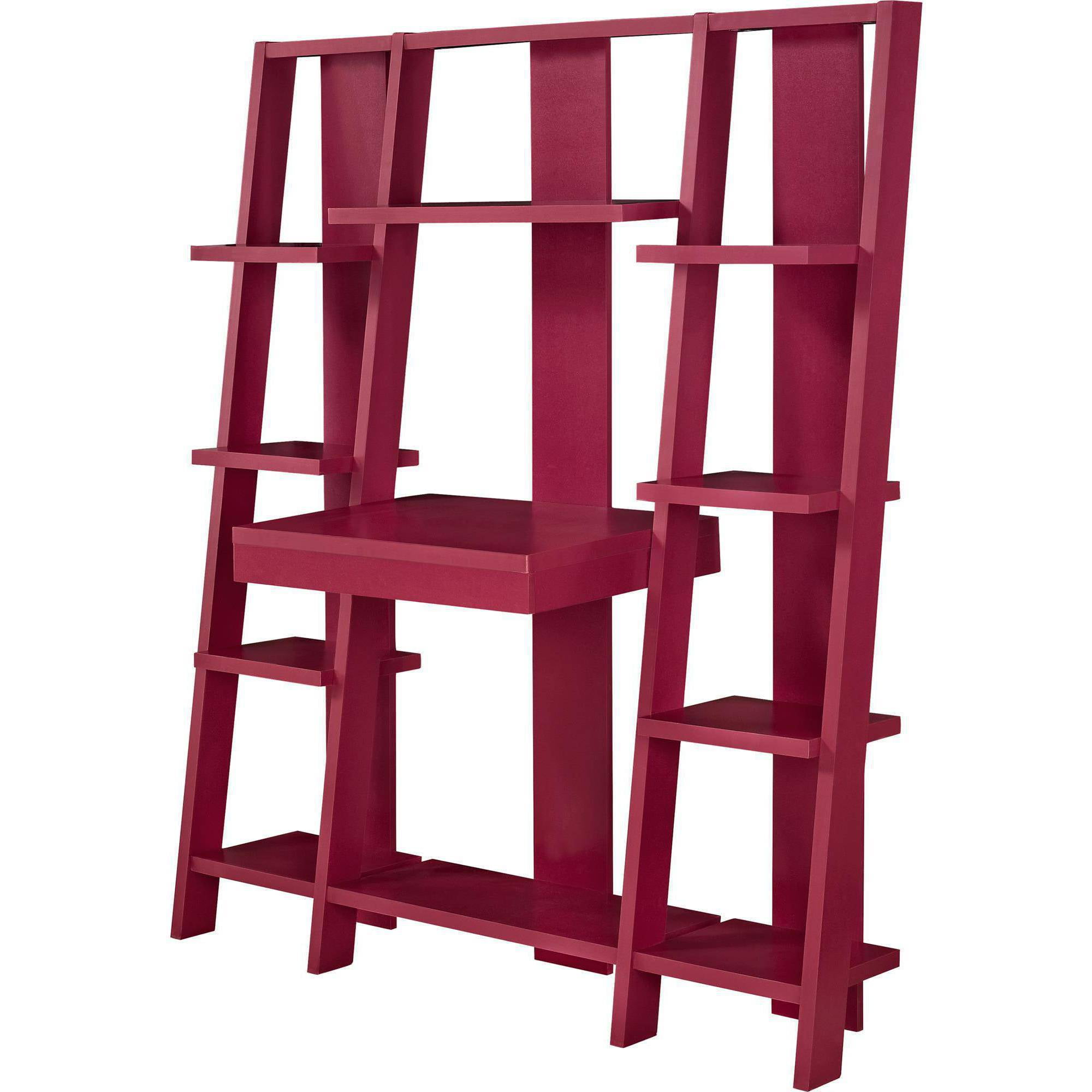 Ladder Bookcase With Desk Red Com