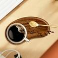 thumbnail image 7 of Oval Wooden Tray, Wooden Coffee and Breakfast Tray, Creative Storage Tray, Afternoon Tea Coffee Cup Snack Tray, Irregular Charcuterie Tray 9.45x4.92 Inch (1Pcs), 7 of 7