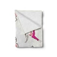thumbnail image 2 of Yoga Soft Flannel Fleece Throw Blanket, Yoga and Pilates Poses Healthcare Fitness Concept Exercise Gymnastics, Cozy Plush for Indoor and Outdoor Use, 60" x 80", Coral Pink Coconut, by Ambesonne, 2 of 6