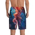 thumbnail image 6 of KLL Colorful Jellyfish Abstract for Men's 1-Pack Shorts,Sleep Pajama Shorts for Men Soft Pj Shorts Men's Pajama Bottoms Sleepwear -3X-Large, 6 of 7