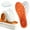 Orange, variant on 4D Women's Cloud Insoles - Anti-Fatigue, Shock Absorption, Foot Pain Relief - Women's Step Insoles - U-Shaped Memory Foam Insoles 1 Pair