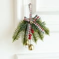 thumbnail image 5 of NIUBWJL Christmas Bells Pines Leaves Bow Door Hanging Wall Hanging Wind Chime Christmas Tree Pendant Decoration Hanging Decorations Scene Decoration, 5 of 5