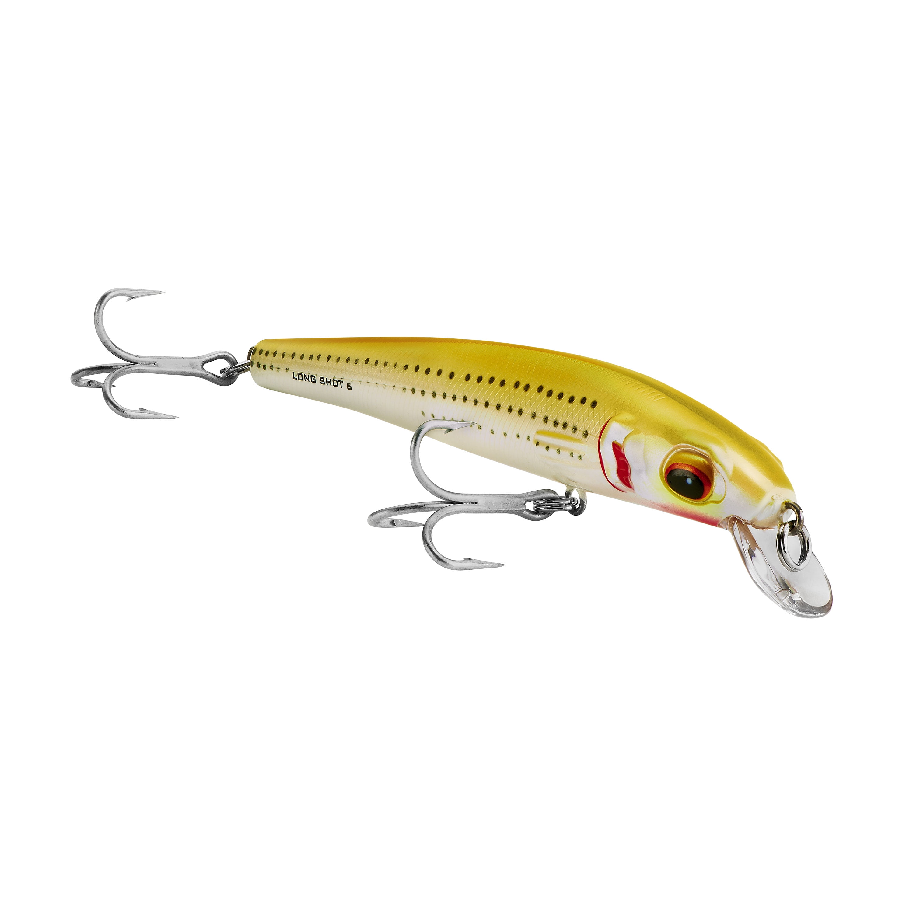 Bomber Long Shot Minnow Crankbait 6" Pearl Yellow 1 3/16 oz.