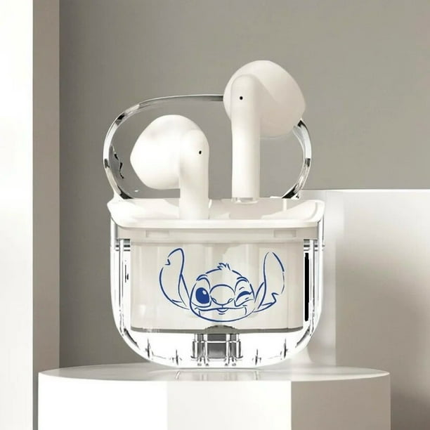 Disney-auriculares inalámbricos Lilo & Stitch Angel, cascos con Bluetooth, sonido HiFi, HD, llamadas, tacto inteligente, baja latencia, larga resistencia, novedad