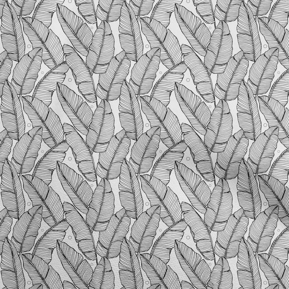 oneOone Polyester Spandex White Fabric Tropical Craft Projects Decor Fabric Printed By The Yard 56 Inch Wide-W8