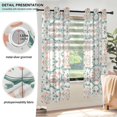 thumbnail image 3 of Yayeee Window Curtains Set of 2 for Living Room Light Filtering 63"x42", Green Geometric Pattern, 3 of 7