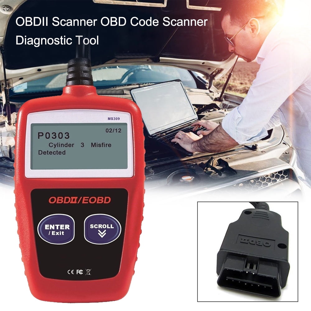 OBDII OBD Scanner Code Reader Car Diagnostic Scanner Engine Fault Code
