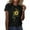 Black-B, variant on Womens Flower Print T Shirt Sunflower Graphic Short Sleeve Tees Crewneck Casual Shirts Summer Loose Fit Tops