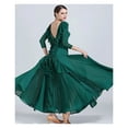 thumbnail image 2 of Women Standard Dance Dress Ruffles Backless Ballroom Dancewear Evening Dresses Ballroom Dress, 2 of 8