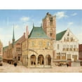 thumbnail image 3 of Pieter Jansz Saenredam 14x12 Black Modern Framed Museum Art Print Titled - The Old Town Hall of Amsterdam (1657), 3 of 5