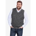 thumbnail image 2 of KingSize Men's Big & Tall Shaker Knit V-Neck Sweater Vest, 2 of 5