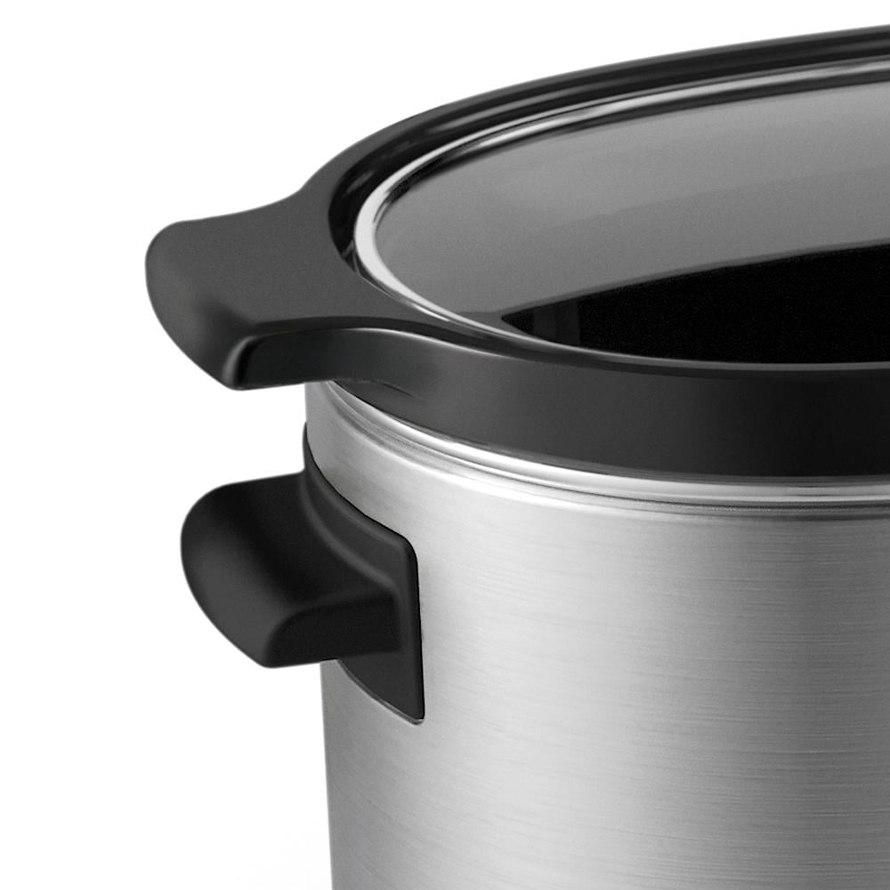 KitchenAid Slow Cooker 6-Quart with Glass Lid | Stainless Steel
