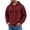 DL46_Wine, variant on Resicozy Mens Waffle Hoodies Pullover Long Sleeve Casual Fashion Sweatshirts Gym Hooded Shirt with Pocket Brown XL