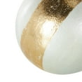 thumbnail image 6 of DecMode White 6" Abstract Brushed Plastic Orbs & Vase Filler with Gold Stripe (3 Count), 6 of 14