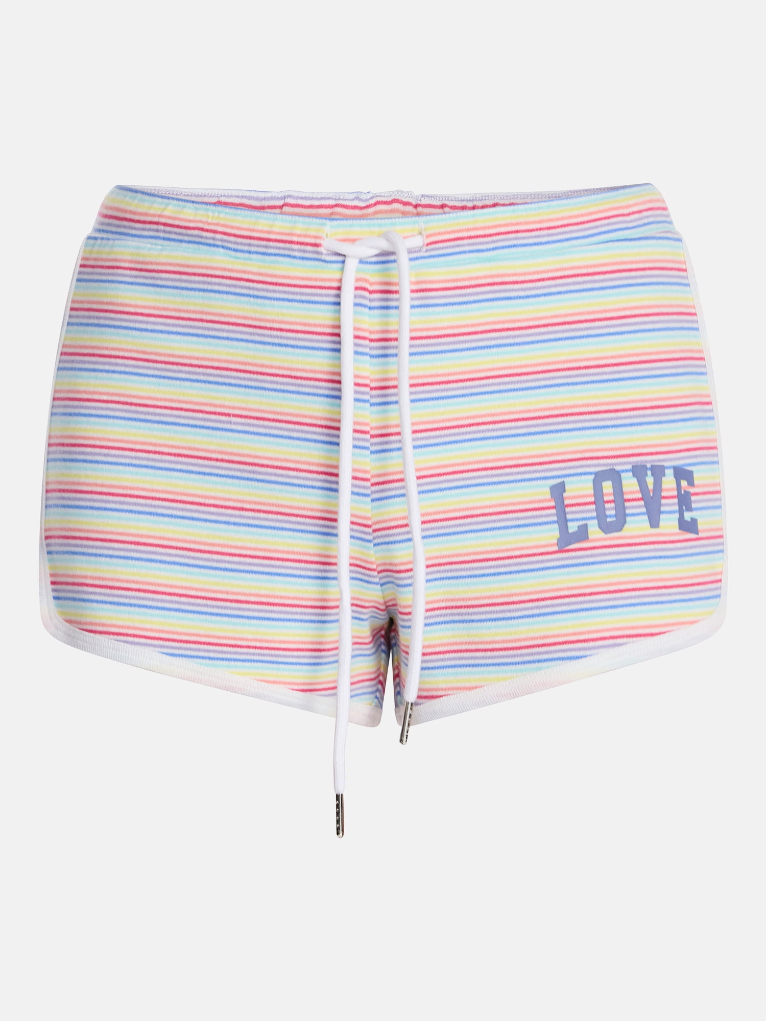 No Boundaries Pride Striped Dolphin Shorts, Women's XXS-XXL