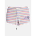 thumbnail image 5 of No Boundaries Pride Striped Dolphin Shorts, Women's XXS-XXL, 5 of 5