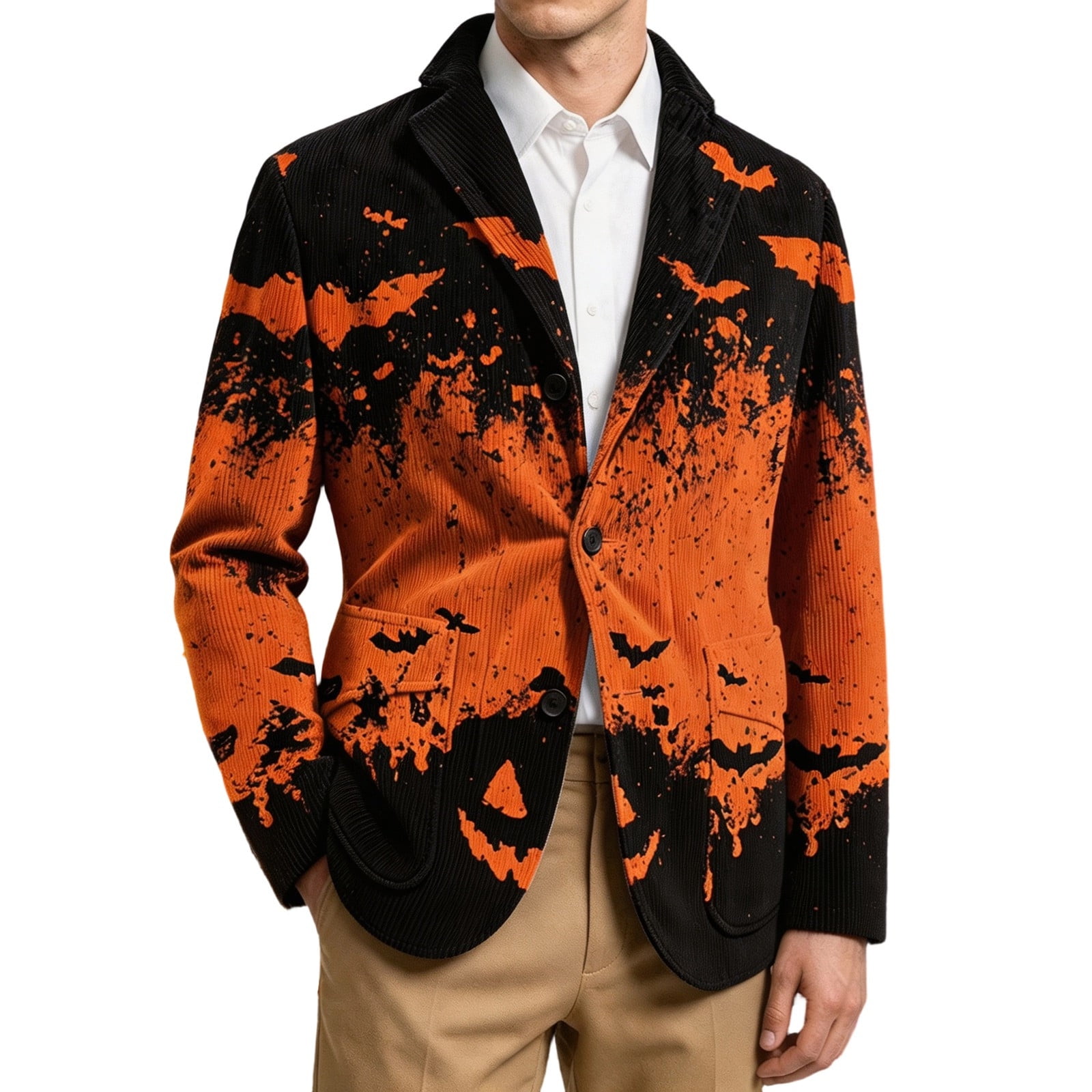 Blazer for Men Plus Size One Button Suit Jacket Casual Slim Fit Business Sports Coats