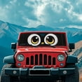 thumbnail image 2 of Uorisanigo Windshield Sun Shade Compatible with 2018-2024 2025 Jeep Wrangler JL / 2020-2024 Jeep Gladiator JT Accessories 16.14''x52.95 Cute Eyes Print Windshield Sun Visor Blocks UV Rays, 2 of 7