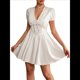 thumbnail image 2 of Vestido de Mujer /Verano 2025, Minivestido Elegante Entallado con Lazo y Mangas Abullonadas y Escote en V. M, 2 of 9