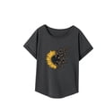 thumbnail image 1 of Camiseta de mujer de manga corta con cuello redondo y cuello redondo para mujer de viaje XL, 1 of 7
