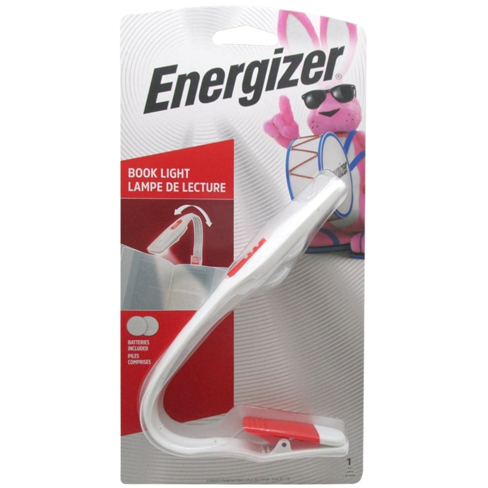 Energizer Clip on Book Light for Reading in Bed LED Reading Light for Books and Kindles 25 Hour Run Time Kindle Reading Lamp White