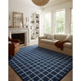 thumbnail image 2 of Chris Loves Julia x Loloi Polly Navy / Silver 7'-9" x 9'-9" Area Rug, 2 of 6
