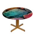 thumbnail image 3 of Orinice Colorful Rocks Round Table Cover Stain Resistant Washable Indoor Outdoor Tablecloth Kitchen Dining Wedding Parties Picnic Camping 100% Polyester Fiber 54-58, 3 of 8