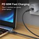thumbnail image 4 of USLION-Cable de datos Micro magnético, Cargador rápido PD de 60W, USB C a tipo C, 3A, para iPhone 13, Macbook, Huawei, Samsung S22, 4 of 4
