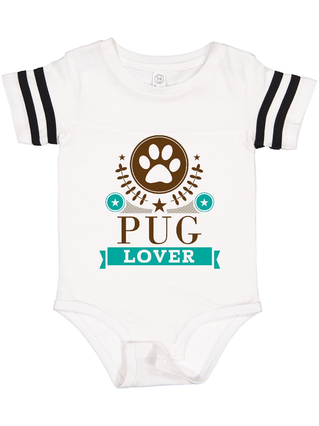 NEW Baby Boys Girls Bodysuit 3-6 Months Pug Dog Creeper Outfit 1 Piece Infant 