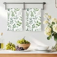 thumbnail image 3 of Eucalyptus Leaves Kitchen Towels Set of 2, Sage Green Watercolor Farmhouse Absorbent Dish Towels for Kitchen, Microfiber Hand Towel, Quick Drying Tea Towel for Cleaning Decorative Dishcloths, 3 of 7