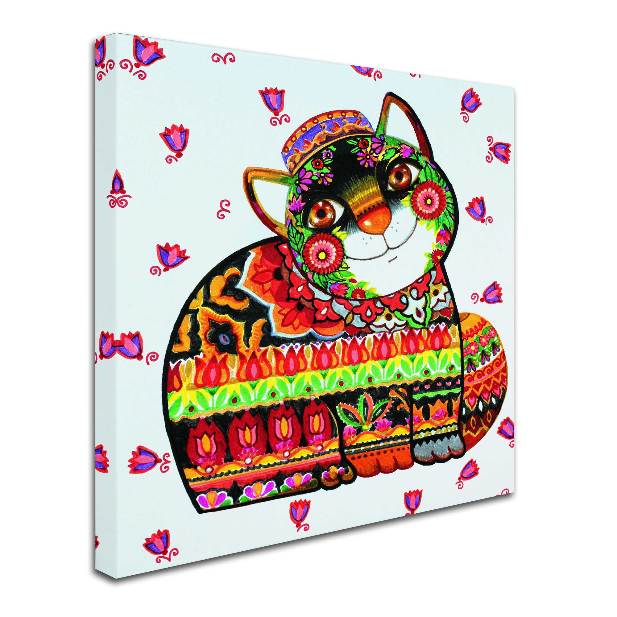 Trademark Fine Art 'Tatar Cat' Canvas Art by Oxana Ziaka