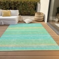 thumbnail image 6 of Addison Rugs Chantille Indoor/Outdoor Transitional Geometric, Abstract Aqua Washable Rectangle Rug, 8' x 10', 6 of 6