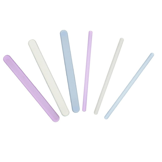 6pcs Résine Silicone Bâton Shaker Poignée DIY Cristal Époxy Colle Mixte Coloré Pratique Outils de Fabrication de Bijoux