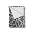 thumbnail image 2 of Moroccan Soft Flannel Fleece Throw Blanket, Historical Heraldic Empire Design Interlace Form Mix of Star Flowers Motifs Print, Cozy Plush for Indoor and Outdoor Use, 50" x 60", Grey, by Ambesonne, 2 of 6